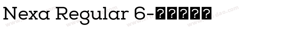 Nexa Regular 6字体转换